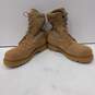 Combat Desert Style Leather Lace Up Vibram Sole Military Boots Size 11 image number 2