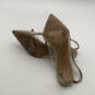 Womens Silver Beige Zarina Rhinestone Pointed Toe Pump Heels Size 8 M image number 5