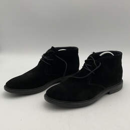 Mens Black Oliver Suede Round Toe Lace Up Ankle Chukka Boots Size 10 alternative image