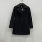 NWT Womens Black Long Sleeve Collared Single Breasted Pea Coat Size Small image number 1