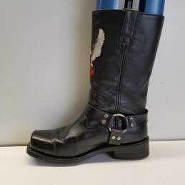 Harley Davidson Black Leather Men's Boots Size 11.5 alternative image