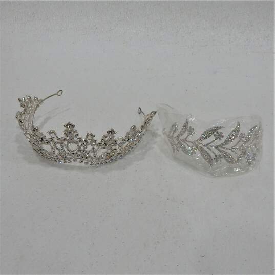 Women's Bridal Special Occasion Hair Accessories Tiara Crowns Combs Clips Barrettes image number 2