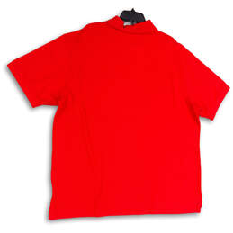 NWT Mens Red Short Sleeve Spread Collar Button Front Golf Polo Shirt Sz 2XB alternative image
