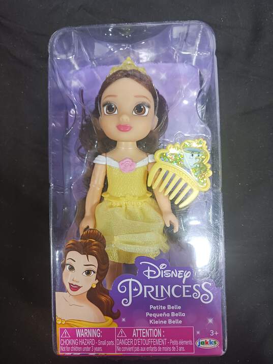 Pair Of Hasbro Disney Princess Belle Royal Shimmer Doll And Princess Petite Belle Doll NIB image number 3