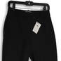 NWT Womens Black Flat Front Slash Pocket Straight Leg Dress Pants Size 4 image number 3