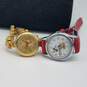 Women's Disney Minnie Mouse and Winnie the Pooh Stainless Steel plus Pin & Watch image number 5