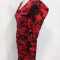 Women's Red Floral Dress Size 8 image number 4