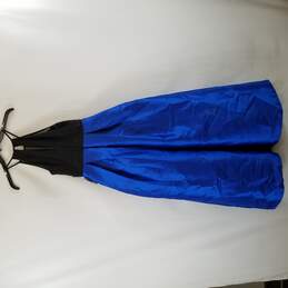 Teeze Me Women Black & Blue Gown 3 NWT