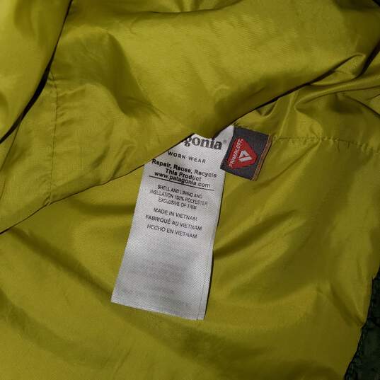 Patagonia Green & Yellow Full Zip Puffer Jacket Men's Size L image number 4