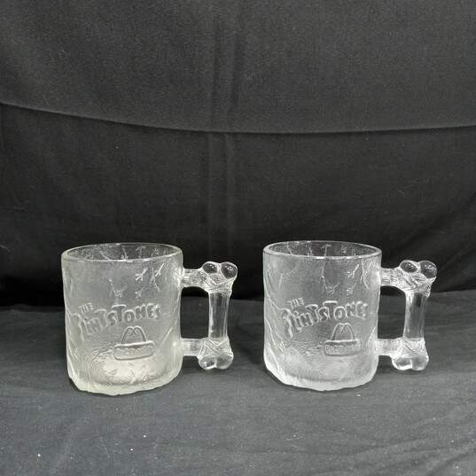 Vintage Pair of Flintstones Glasses image number 1