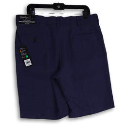 NWT Mens Blue Flat Front Stretch Waistband Golf Chino Shorts Size W36 alternative image