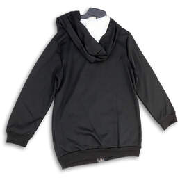 Mens Black Long Sleeve Pockets Fleece Hooded Full-Zip Hoodie Size Medium alternative image