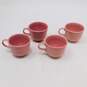 Vintage Fiestaware Rose Pink Teacup & Saucer Lot image number 2