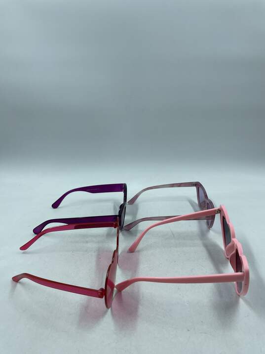 Assorted Pink/Purple Festival Sunglass Bundle image number 5