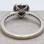 Pandora 925 ALE Sterling Silver Crystal Heart 6.5 Ring W/Box 2.0g image number 5