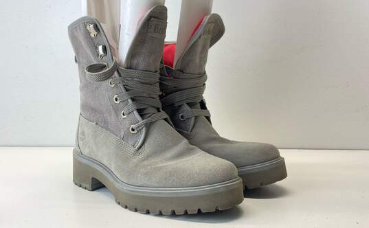 Timberland A2592 Carnaby Grey Combat Boots Women's Size 8 image number 4