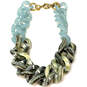 Designer J. Crew Gold-Tone Curb Link Chain Fashionable Collar Necklace image number 2