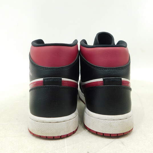 Jordan 1 Mid Bred Toe Men's Shoes Size 10 image number 6