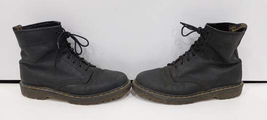 Men's Black Dr. Marten's Leather Lace-Up Boots Size 11 image number 3