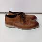 Men's Brown Leather Dress Shoes Size 10 image number 5
