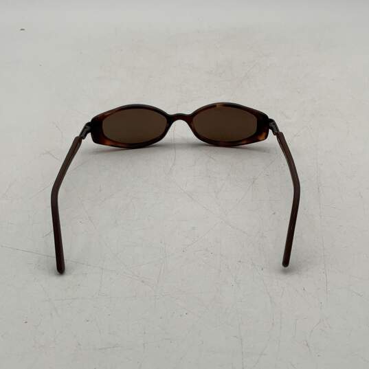 Maui Jim Womens MJ-124-10 Brown Polarized Full-Rim Rectangle Sunglasses image number 4