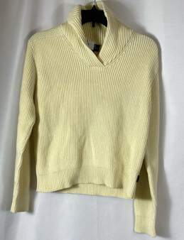 Lauren Ralph Lauren Womens Yellow Knitted Long Sleeve Pullover Sweater Size P/L