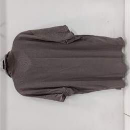 Bradley Allen Men's Brown/Grey Heavy Weight/Super Heavy Weight Polo Dress Shirt (No Size) NWT alternative image