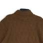 NWT Womens Brown Knitted Long Sleeve Turtleneck Pullover Sweater Size 2XL image number 4