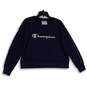 Womens Blue Long Sleeve Crew Neck Pullover Sweatshirt Size Large image number 1