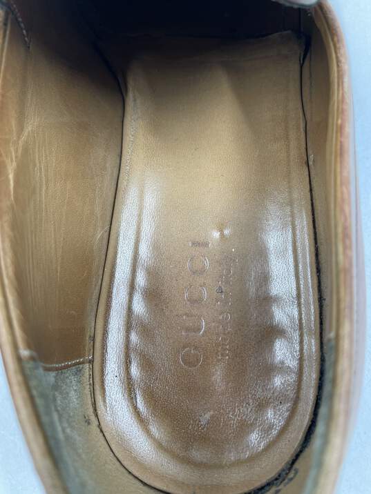 Authentic Gucci Horsebit Tan Loafers M 10 image number 8