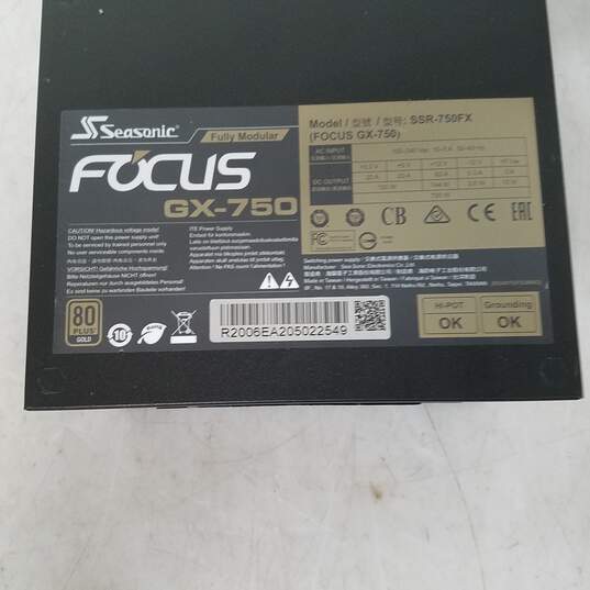 Seasonic Focus GX-750 (Model SSR-750FX) 750W Fully modular ATX PC 80Plus tower power supply - Untested image number 2