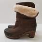 Ugg Women's W Bellevue II 1914 Shearling Brown Leather Boots Size. 6.5 image number 3