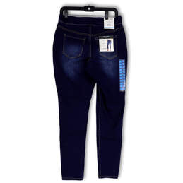 NWT Womens Blue Denim Stretch Heidi Pull-On Skinny Leg Jeans Size 10 alternative image