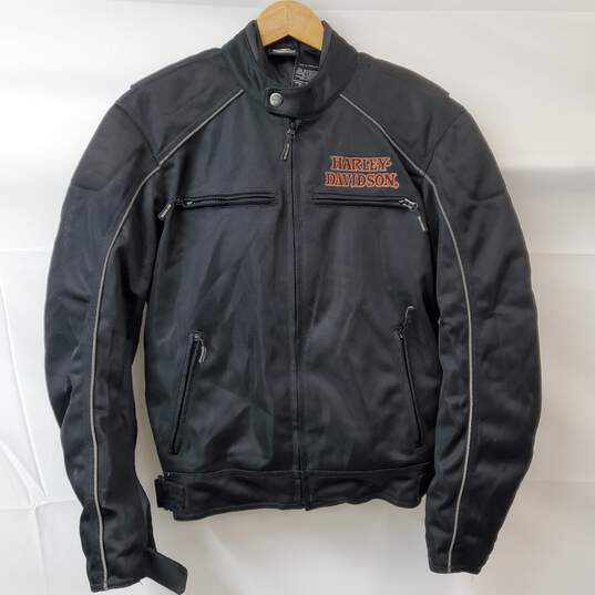 Harley Davidson Motorcycles Black Polyester Jacket with Liner SM image number 1