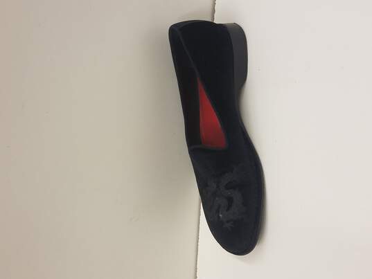 Donald Pliner Men's Black Velvet Dragon Slippers Size. 9.5 image number 2
