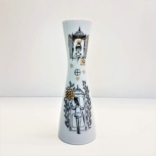 Rosenthal Porcelain  Raymond Peynet Large Vintage Vase image number 1