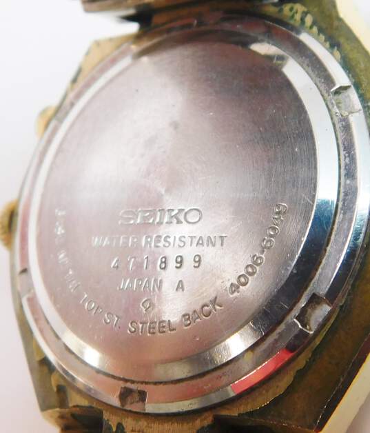Vintage Seiko Bell-Matic 17 Jewels Gold Tone Day Date Men's Watch 104.0g image number 4
