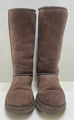 UGG 5815 Classic Tall Brown Shearling Style Boots Women's Size 9 alternative image
