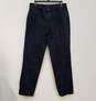 Mens Navy Blue Cotton Dark Wash High Rise Denim Straight Jeans Size 34/48 image number 1