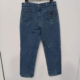 Men's Carhartt Blue Denim Jeans 38X34 alternative image