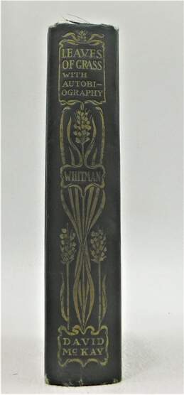 Walt Whitman Leaves Of Grass With Autobiography 1900 David Mckay Sherman & Co Press alternative image