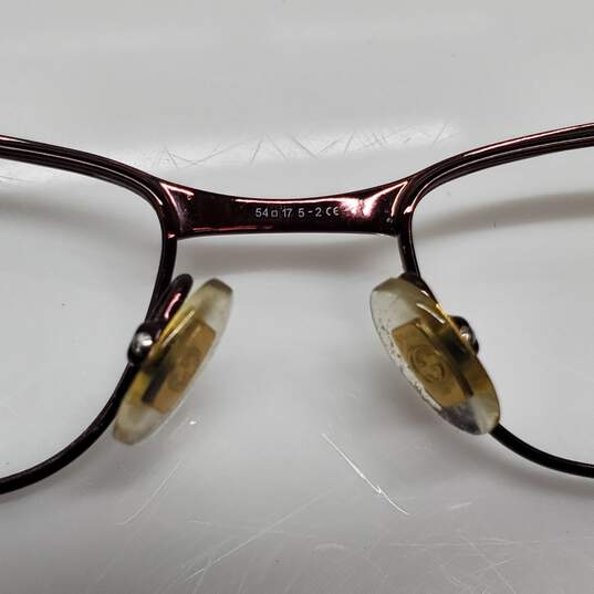 AUTHENTICATED GUCCI GG2910 RED Rx EYEGLASS FRAMES ONLY 54|17 image number 6
