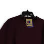 NWT Womens Purple Reverse Weave Crew Neck Cropped Pullover Sweatshirt Size XS image number 3