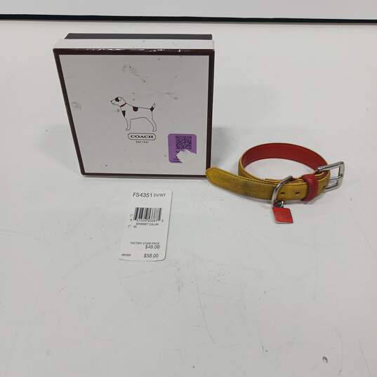 Coach Grommet Dog Collar Size XS IOB With Tag image number 1