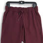 Womens Purple Elastic Waist Slash Pocket Drawstring Jogger Pants Size 6 image number 4
