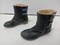 Ugg Women's S/N 3336 Black Leather Lillie Winter Boots Size 7 image number 3