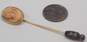 Vintage 10K Gold Carved Cameo Shell Oval Stick Pin 2.5g image number 2