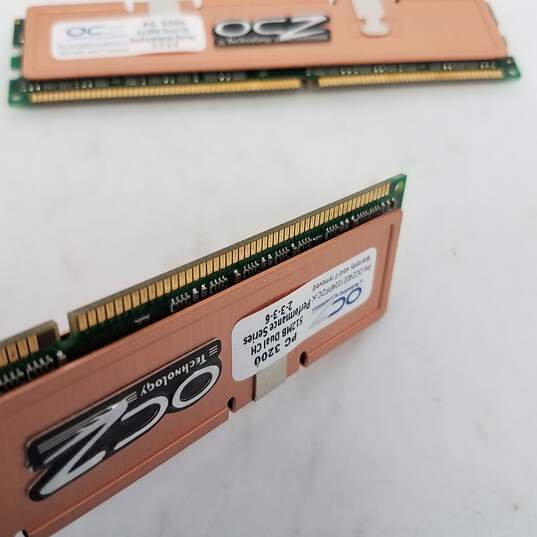 Set of 2 OCZ PC3200 512MB RAM image number 3