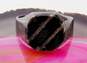 Taxco Sterling Silver Faux Onyx Inlay Mens Ring 11.0g image number 4