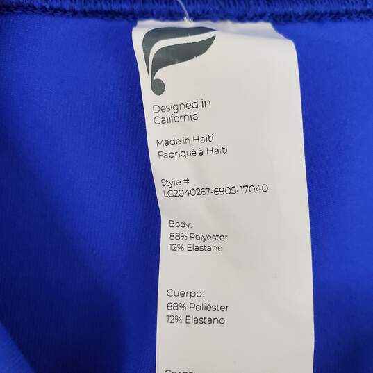 NWT Fabletics  On-The-Go WM's High Waisted Blue & Yellow Leggings Size 8 image number 4